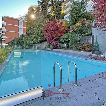 Romantic Loft With Outside Swimming Pool, 400m From Station Apartamento Lugano