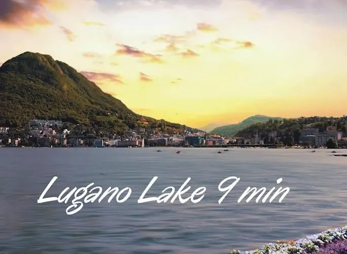 Romantic Loft With Outside Swimming Pool, 400m From Station Apartment Lugano