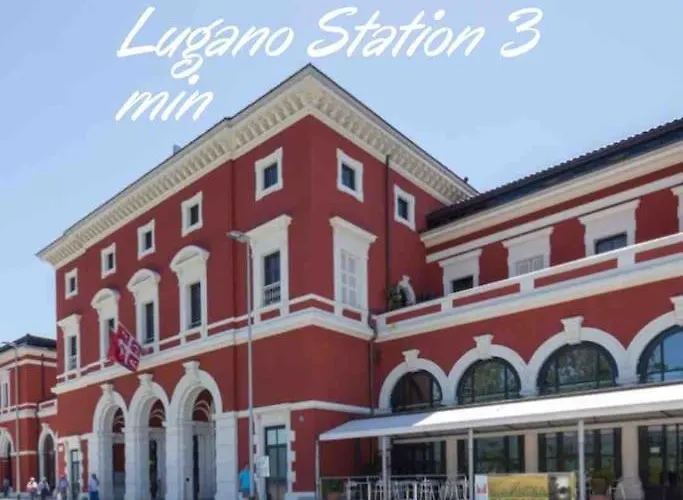 Romantic Loft With Outside Swimming Pool, 400m From Station Lugano