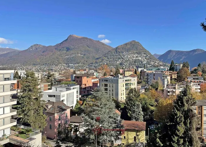Romantic Loft With Outside Swimming Pool, 400m From Station Apartment Lugano